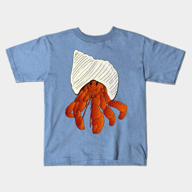 Hermit crab Kids T-Shirt by FabuleusePlanete